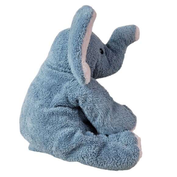 VTG Ty Pluffies Winks Elephant Plush Gray 10" Stitched Eyes Pink Ears Flop 2002 - Picture 7 of 12